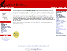 Tablet Screenshot of hardingsbooks.com